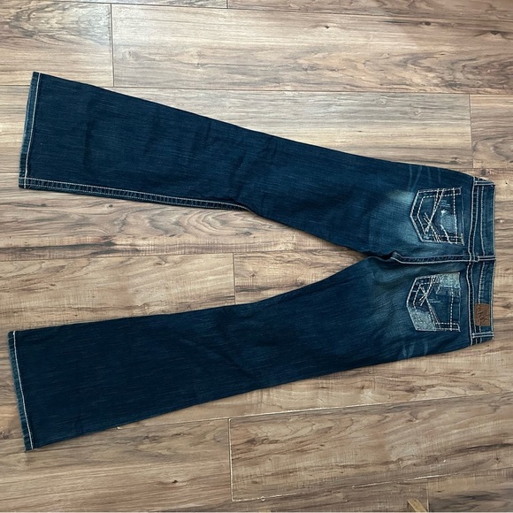 NWOT BKE Sabrina Distressed Dark Indigo Boot Cut Jeans • 30 x 37 1/2 - Picture 4 of 10